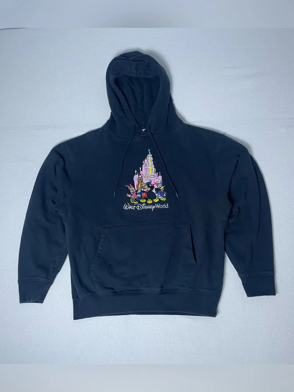 Disney World Vault Collection 25th anniversary Double Sided Embroidered Hoodie M